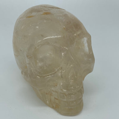 Clear Quartz w/Hematoid Skull 2.75"