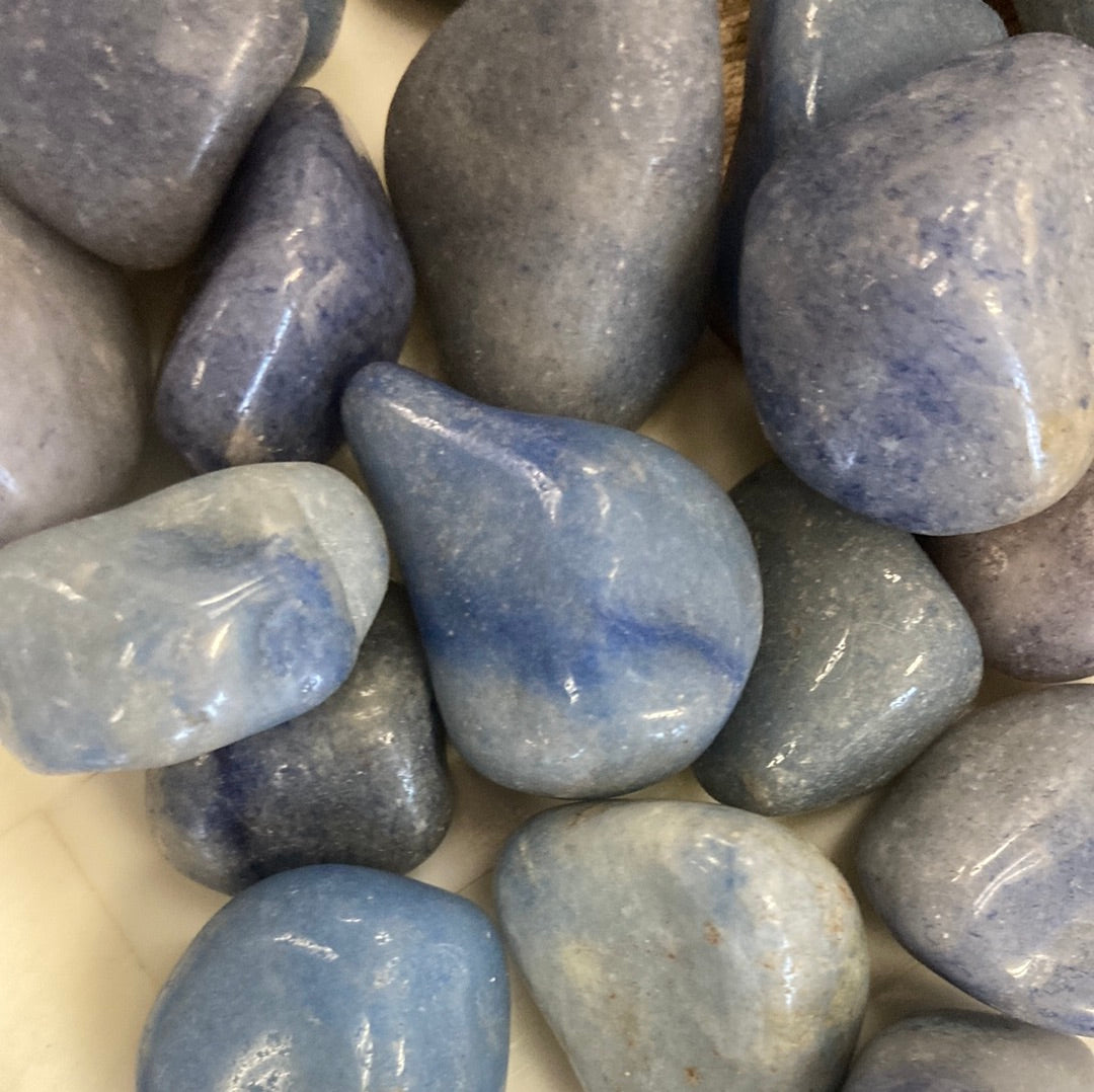 Blue Quartz aka Dumortierite - Tumbled