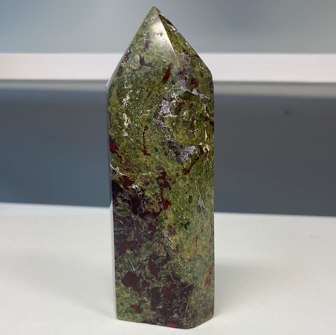 Dragon's Blood Jasper Tower 4.25"