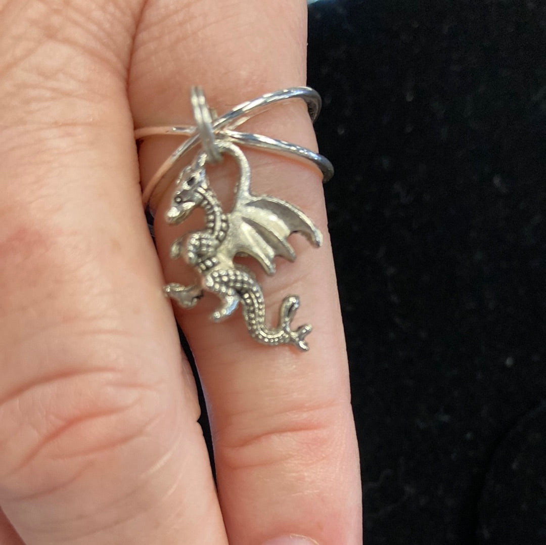 Dragon Ring - Sterling Silver Viking Medieval Ring