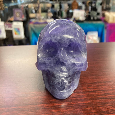 Fluorite Carved Crystal Skull