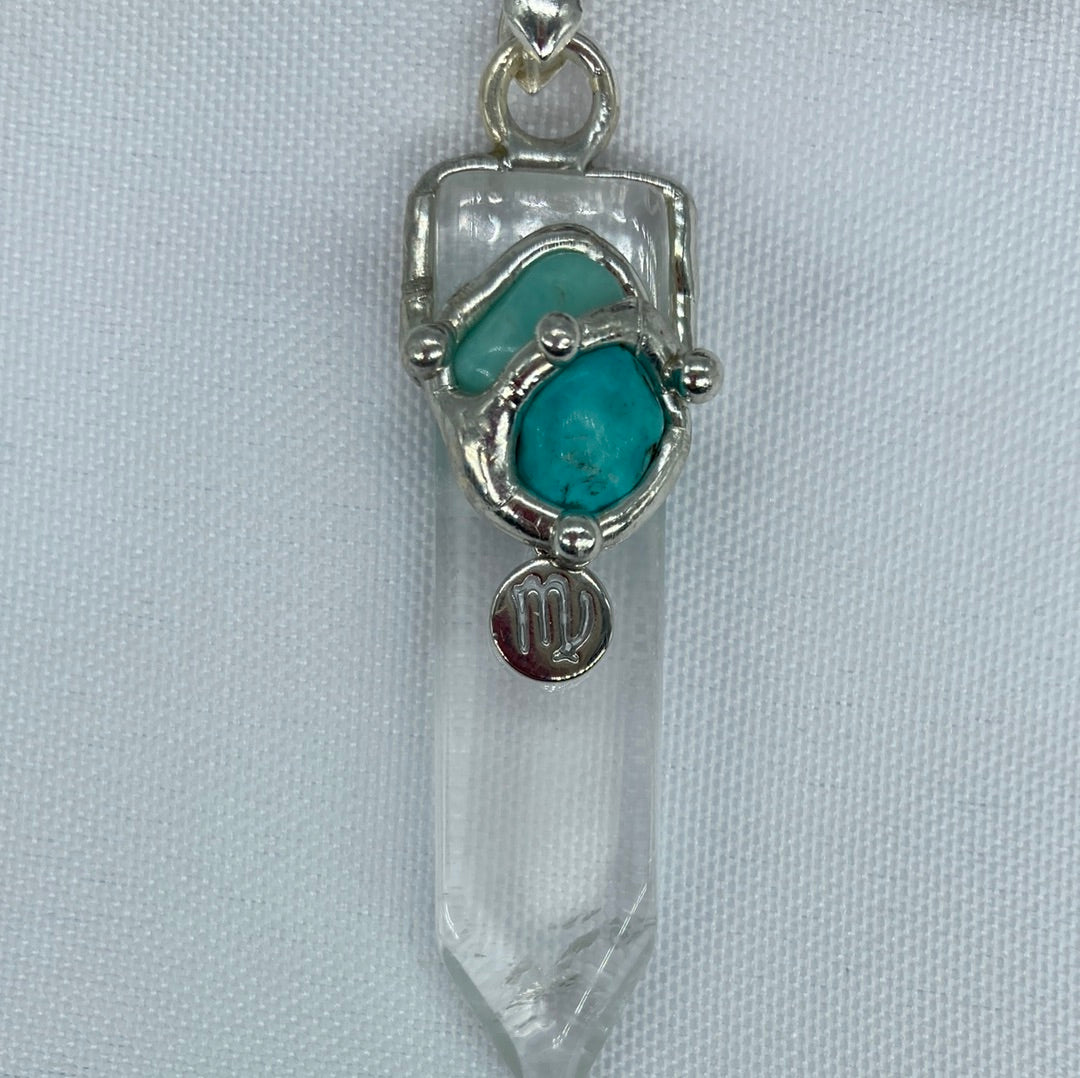 Virgo Zodiac Blade Necklace