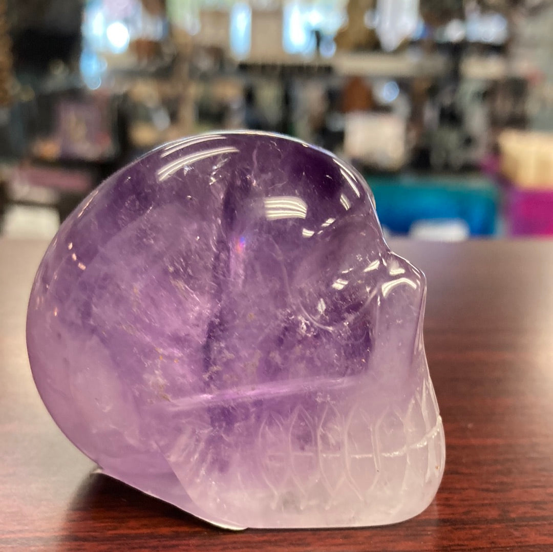 Carved Skull Natural Crystal