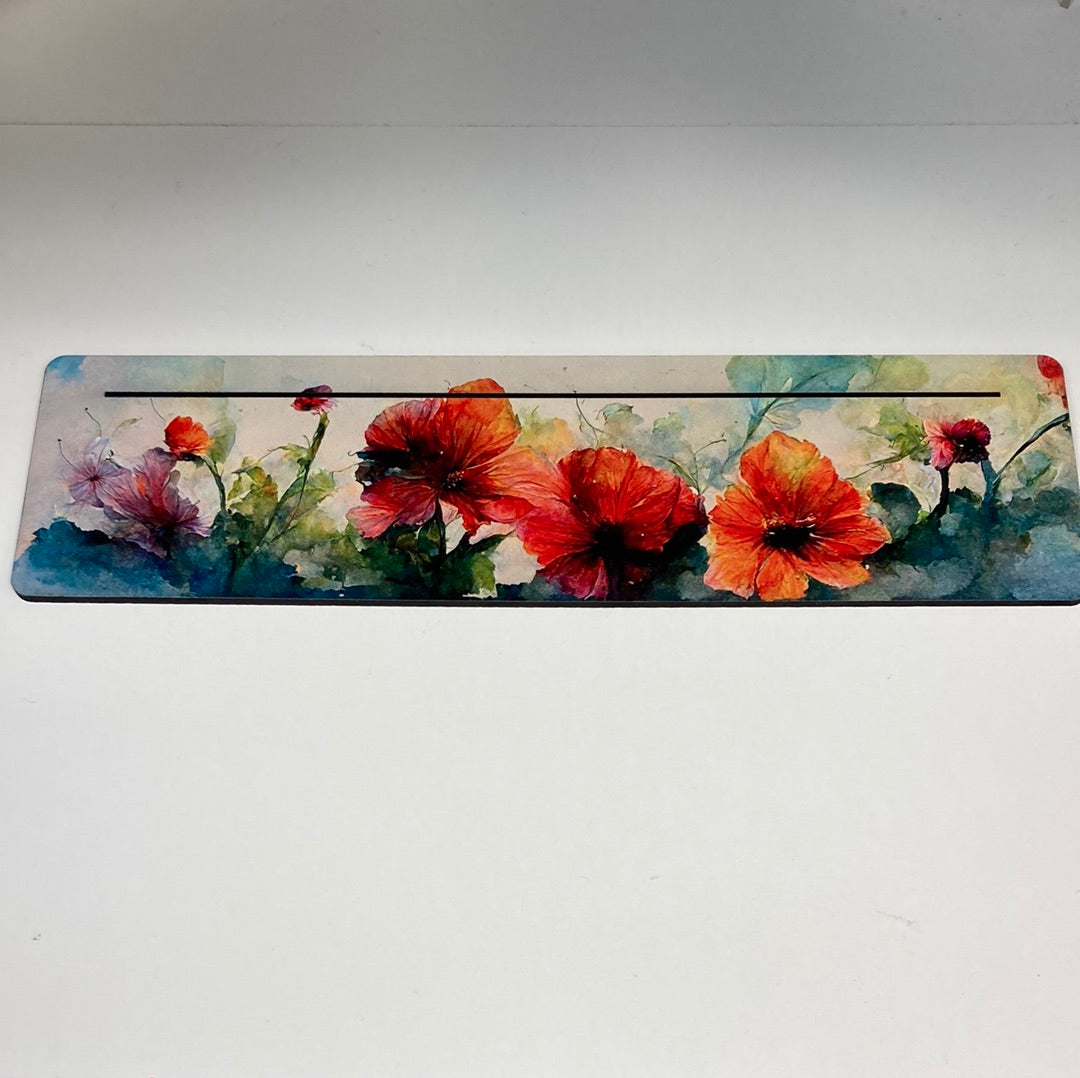 Flowers Tarot Card Holder (Painted Wood) 11.5"