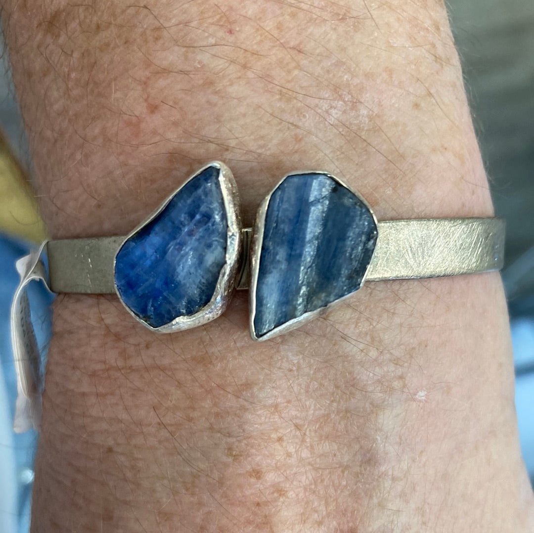 Handcrafted Kyanite Cuff Sterling Silver