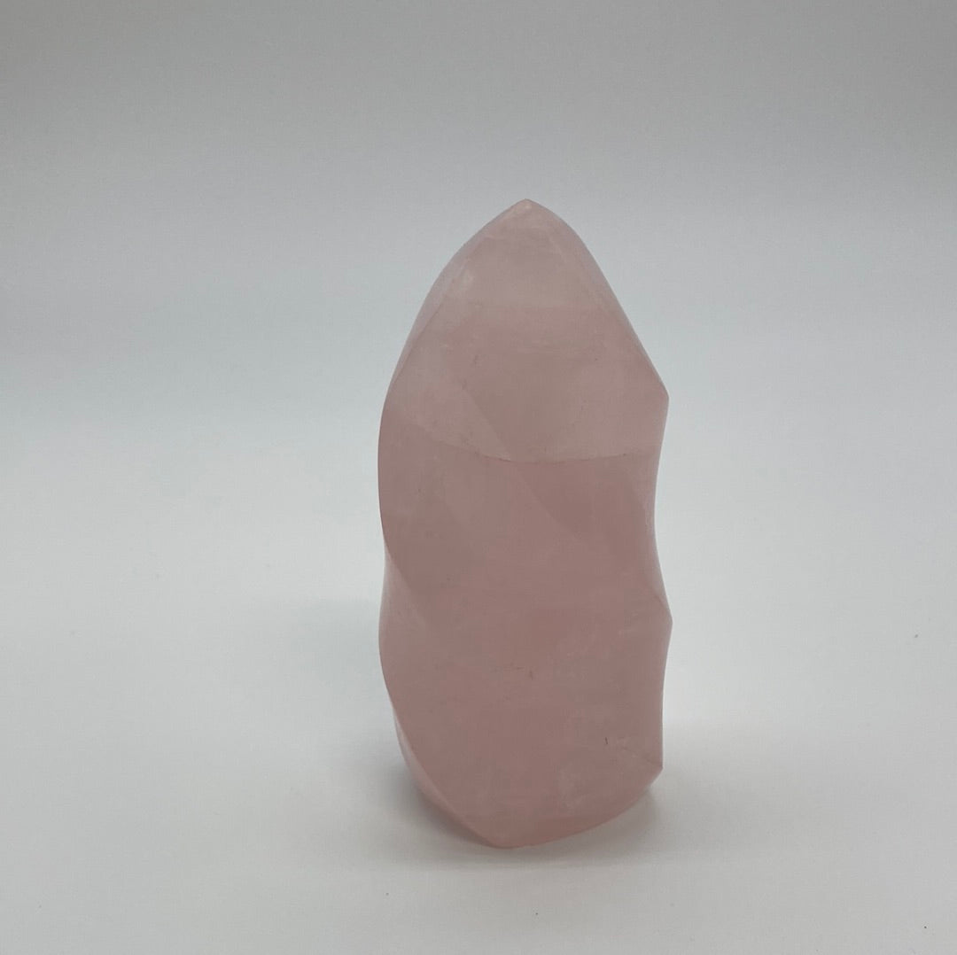 Rose Quartz Crystal Flame