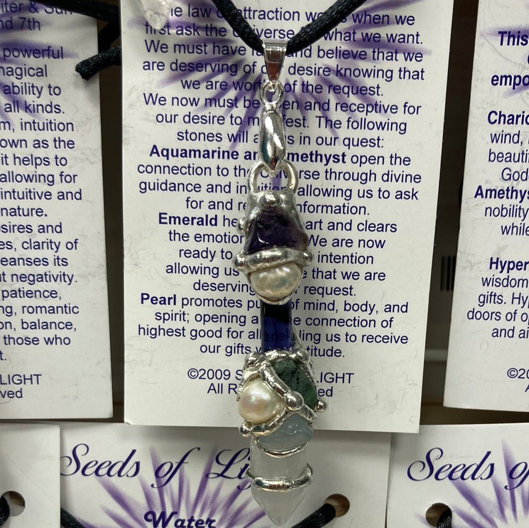 Ask, Believe, Receive Baby Wand Necklace