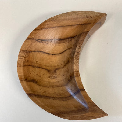 Crescent Moon Teak Wood Bowl