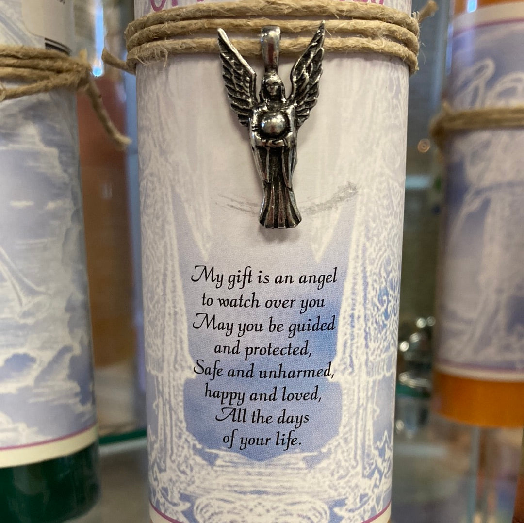 Angel of Miracles Candle w/ Charm