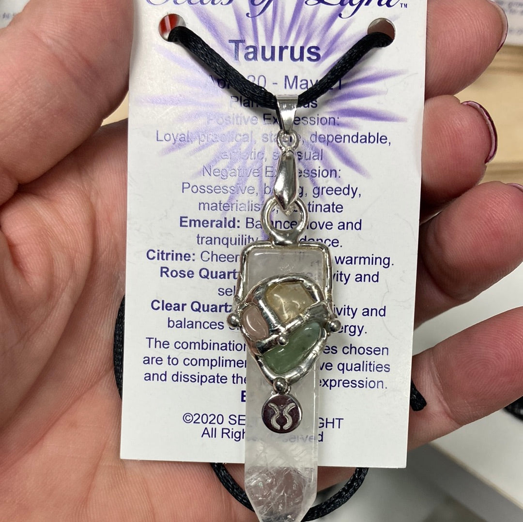 Taurus Zodiac Blade Necklace