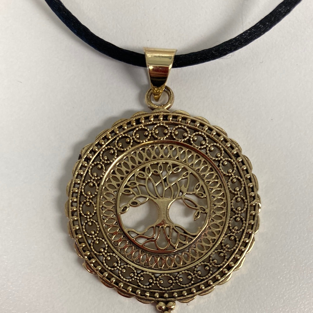 Tree of Life Bronze Pendant Necklace