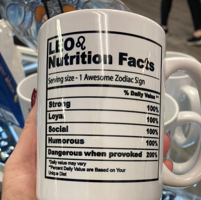 Leo Nutrition Zodiac Sign 15oz Mug