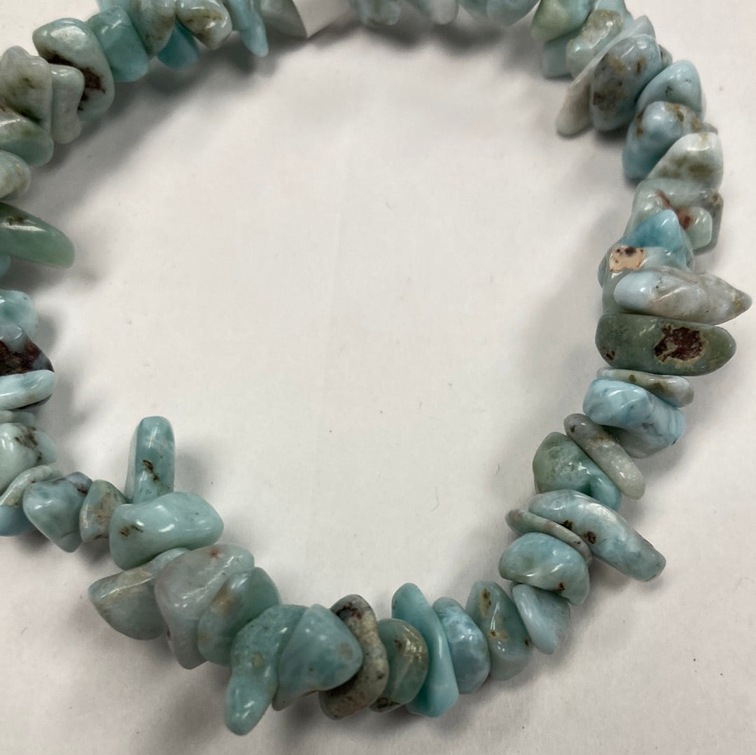 Larimar Chip Bracelets