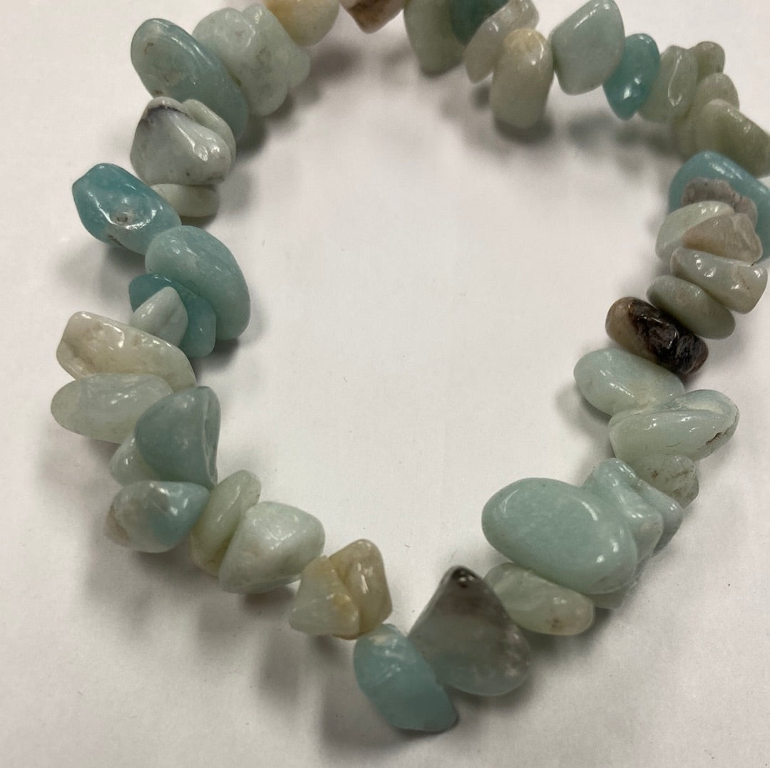 Amazonite Chip - Beaded Bracelet