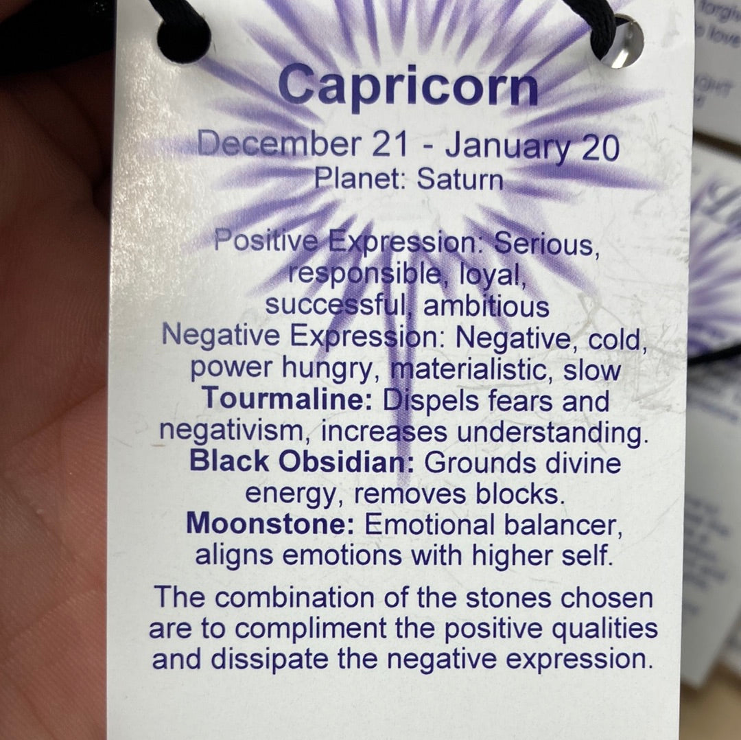 Capricorn Zodiac Blade Necklace