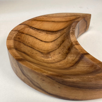 Crescent Moon Teak Wood Bowl