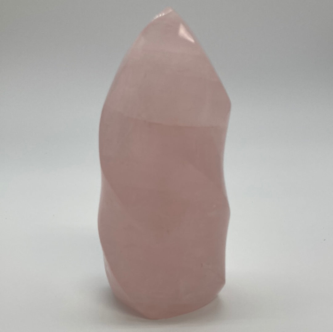 Rose Quartz Crystal Flame