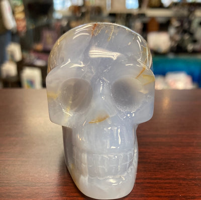 Chalcedony Skull Carved